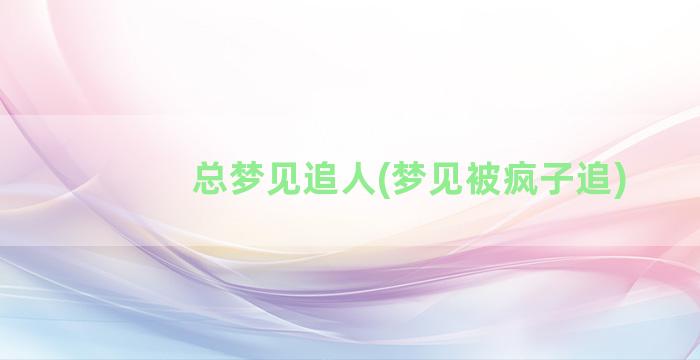 总梦见追人(梦见被疯子追)