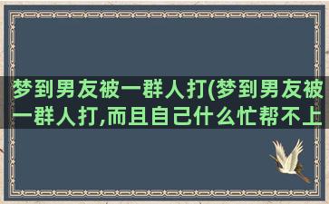 梦到男友被一群人打(梦到男友被一群人打,而且自己什么忙帮不上)